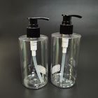 Best Selling Clear 300Ml Pet Shower Gel Shampoo Bottle W/ Pump Head Plastic Packaging