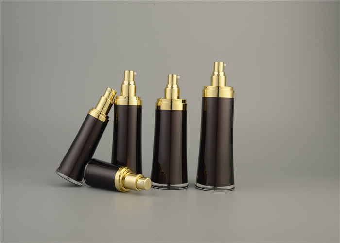 New Design Cosmetic Bottle Acrylic Oval Plastic Lotion Bottles