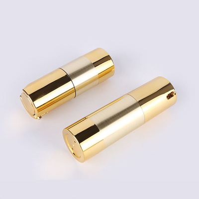 Luxury Rose Gold Aluminum Cosmetic Pump Bottle For Skin Care 15ml 30ml 50ml