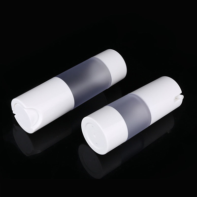 White Plastic PP Cream Airless Cosmetic Bottles 15ml 30ml 50ml