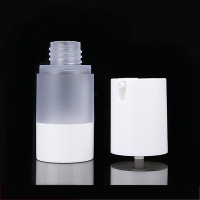 White Plastic PP Cream Airless Cosmetic Bottles 15ml 30ml 50ml