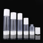 White Plastic PP Cream Airless Cosmetic Bottles 15ml 30ml 50ml