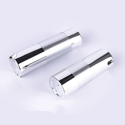 Lightweight Silver Plastic PP Airless Pump Bottle For Cosmetic Foundation