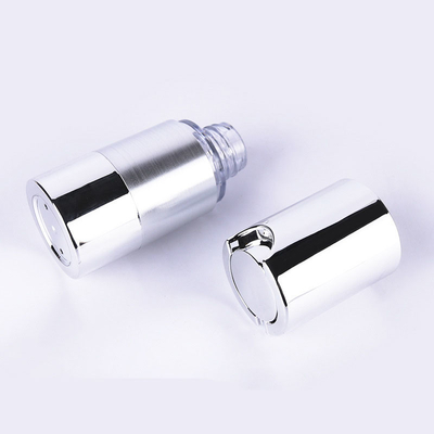 Lightweight Silver Plastic PP Airless Pump Bottle For Cosmetic Foundation