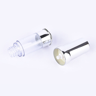 Aluminum Cap Clear AS Plastic Dispensing Serum Bottle With Pump 10ml - 30ml