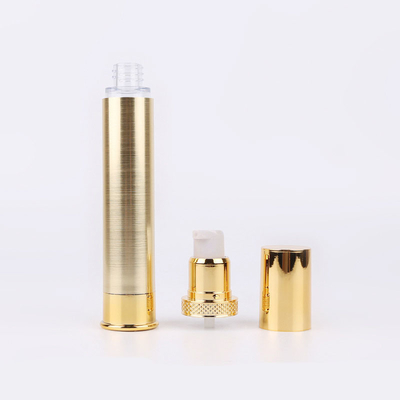 Plastic AS Gold Aluminum Bottles 10ml - 30ml Airless Pump Bottle