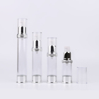 10ml - 30ml Clear Plastic Airless Pump Bottles Propellant Free Dispensing For Serum