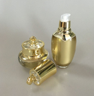 100ml Gold Luxury Cosmetics Packaging PMMA Bottle Sets Empty For Skincare