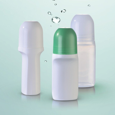 PP Paste Roll On Plastic Bottle Perfume Container With Green Overcaps