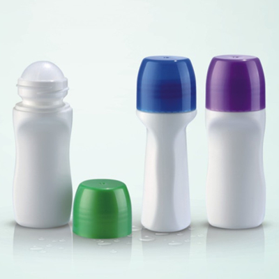 PP Paste Roll On Plastic Bottle Perfume Container With Green Overcaps