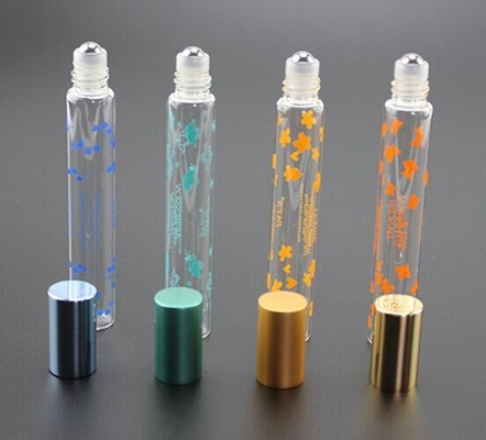 Cosmetic Perfume Oil Roll On Glass Bottle With Roller Ball 4ml 6ml 10ml 15ml