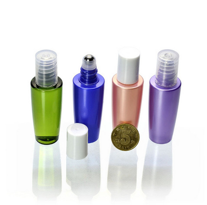 10ml Plastic Essential Oil Roller Bottle Empty Attar Perfume Roll On Bottles With Overcaps