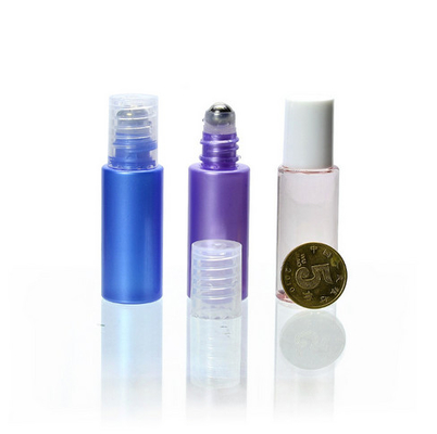 10ml Plastic Essential Oil Roller Bottle Empty Attar Perfume Roll On Bottles With Overcaps