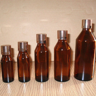 Slip Shoulder Amber Skin Care Serum Dropper Toner Lotion Glass Bottle 30ml