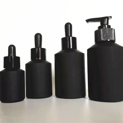 Glass Airless Pump Bottles Fine Mist Sprayer Black Atomizer