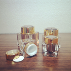 30ml Luxury Empty Gold Acrylic Spray Bottles Cream Jar For Serum Lotion