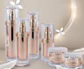 Round Plastic Acrylic Luxury Cosmetic Cream Lotion Pump Bottle 50ml