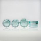 Empty Green Face Cream Acrylic Cosmetic Jar 30g With Skin Care Cream