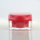 Empty Acrylic Skincare Plastic Double Wall Cosmetic Packaging Jar 20G With Screw Lids