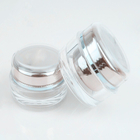 White Round Acrylic Plastic Cosmetic Packaging Jar Containers 15g 30g