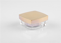 Double Wall 50g Square Acrylic Cream Jar Cosmetic Package Container