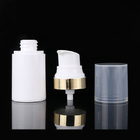 Cylindrical 15ML White PP Plastic Airless Pump Bottle With Snap Lotion Pump