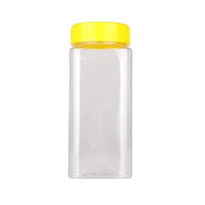 550ml Transparent PET Jars Food Grade Screw Plastic Jar