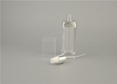 Top Quality Empty Round transparent Plastic Lotion Bottle With Dispenser Pump For Face Cream Sets 30ml 50ml 100ml