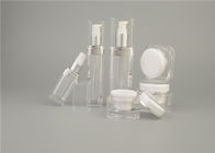 Top Quality Empty Round transparent Plastic Lotion Bottle With Dispenser Pump For Face Cream Sets 30ml 50ml 100ml