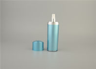 30ml 50ml 100ml Blue Color Round shape Plastic Lotion Bottle Silver Plastic Cosmetic Bottle Packaging For Face Cream