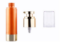 Shiny Gold AS 50ml Plastic Cosmetic Jars , Facial Airless Dispenser Bottles 