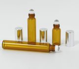 Glass Empty Roller Bottles For Essential Oils , 10ml 30ml Roll On Deodorant Bottles