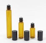 Glass Empty Roller Bottles For Essential Oils , 10ml 30ml Roll On Deodorant Bottles