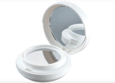 Empty White Cosmetic Compact Containers Air Cushion BB Mirror Flip Lid Foundation Case