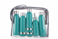 8pcs PET Plastic Travel Bottle Kit , Pump Sprayer 80ml Cosmetic Travel Kit