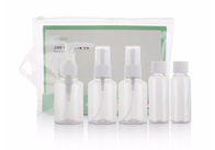 Empty 5pcs Plastic Travel Bottle Set Cosmetic Packaging Custom Color ISO9001