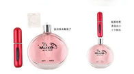  Metal Mini Perfume Spray Mist , Plastic 3ml 5ml Refillable Perfume Bottle