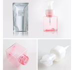 Colorful 650ml Foam Dispenser Bottle , Square Cosmetic Cleaning Hand Soap Pump Bottles