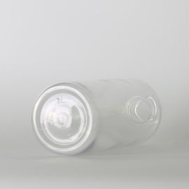 Round Cosmetic Pet Plastic Bottles , 500ml Clear Shampoo Bottles Lotion Pump Cap