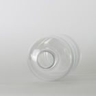 Round Cosmetic Pet Plastic Bottles , 500ml Clear Shampoo Bottles Lotion Pump Cap