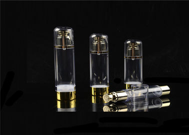 Shiny Gold Airless Cosmetic Pump Bottle / 20ml 30ml Cosmetic Travel Bottles