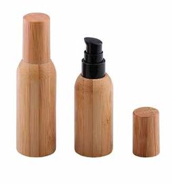 Bamboo Cap Beauty Product Containers 30ml 50g 100g Laser Engrave Printing