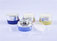 Decorative Lotion Plastic Jar Containers With Pump Flat 100ml OEM FDA UV Coating