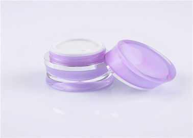 Square Thick Wall Empty Cosmetic Cream Jars ABS With Round Cap 1oz - 100ml