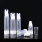 Frosted White Plastic PP Airless Cosmetic Bottles Round Lotion Pump Bottle