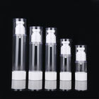 Skin Care Makeup Pump Bottle Empty Cosmetic Bottles White Clear Color ISO90001