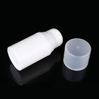 White Plastic Airless Bottles Cosmetic Packaging With Frosted Lid PP Material