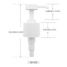 Colored Treatment Plastic Screw Lotion Pump With 24 28 Sizes