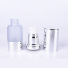 PP Silver Frosting Plating 30ml Airless Cosmetic Bottles