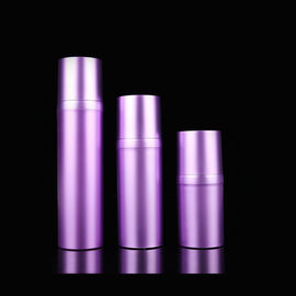 Purple Plastic PP Plating Cosmetic Airless Pump Bottles